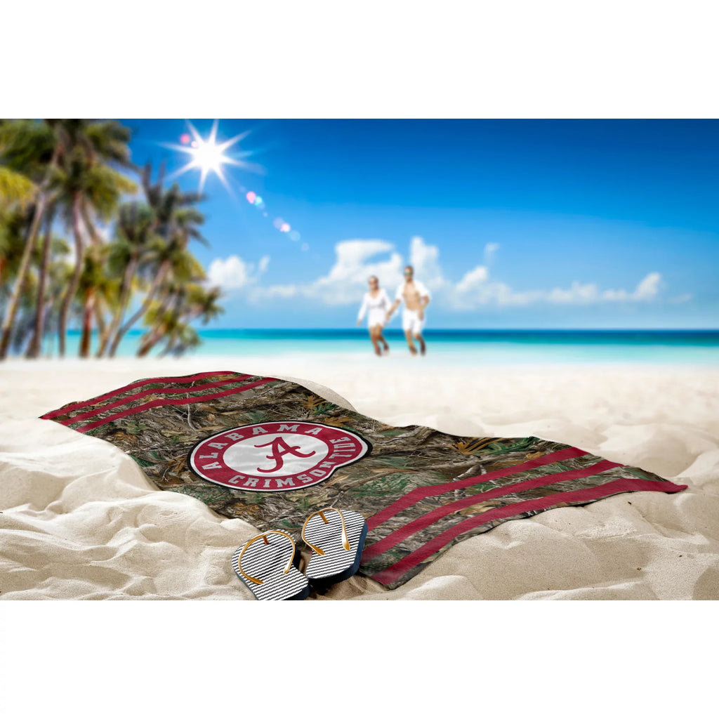 Beach Crimson Stripes Group Northwest Tide 60" 30"x The Alabama Three Towel