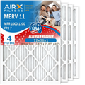 Electrostatic Filter MERV & FPR 1200 Filter CLEAN by 1000, 12x36x1 12x36x1 AIR. MPR AIRX Furnace WICKED Filters Made MPR Pack Premium to Comparable FILTERS 7 Pleated 11 USA Air Air HVAC Conditioner 4