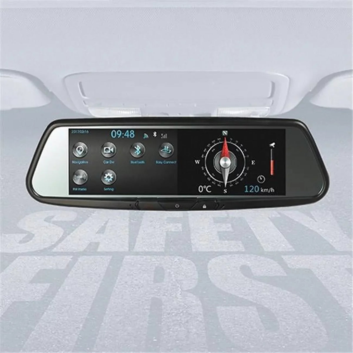 DVR Cam Mirror Inch 7.8 Dash RVM740SM Audiovox In with Built Smart Bluetooth and