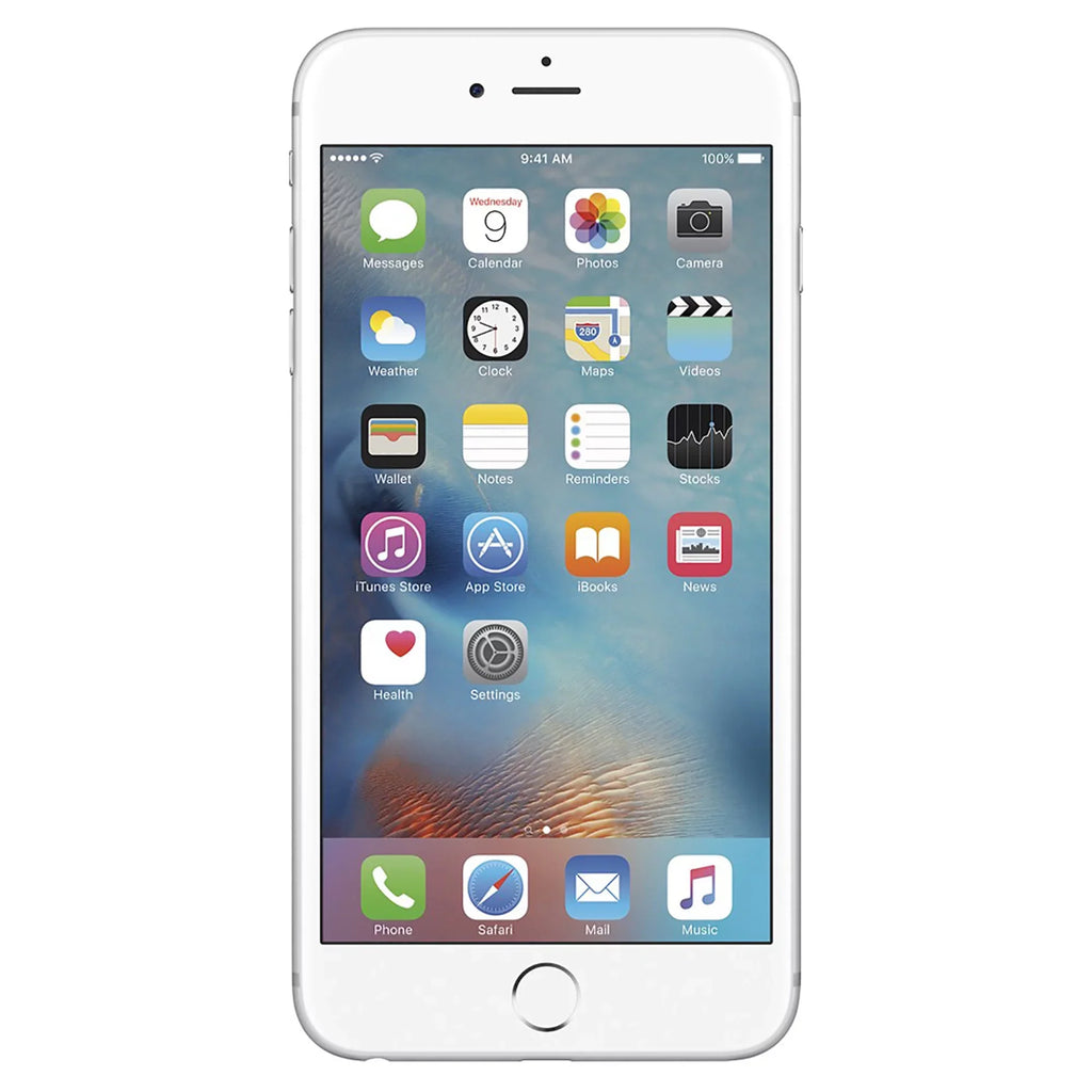 Phone Unlocked Plus 4G Restored 64GB (Refurbished) w/ Apple 12MP LTE Silver 6s - iPhone Dual-Core GSM Camera