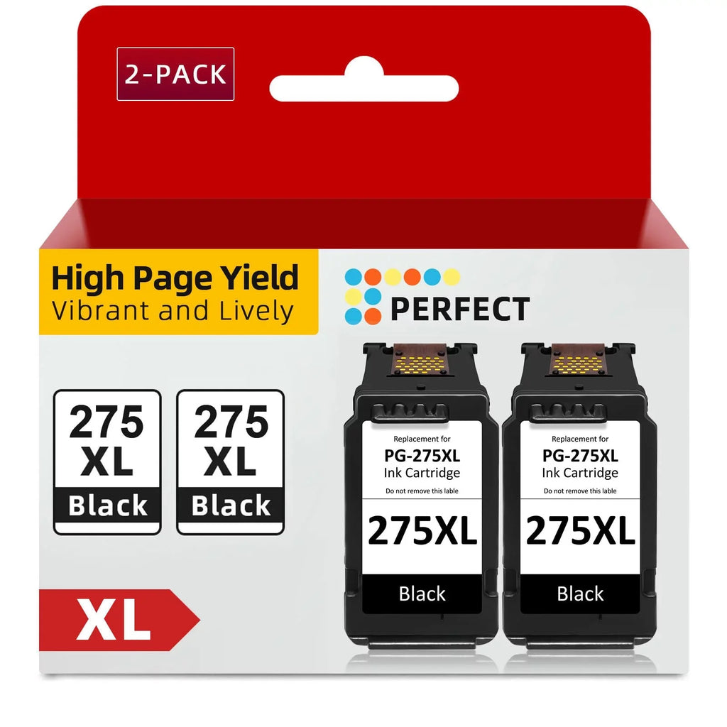 Black for TS3520 Fit PIXMA Ink 2-Pack) (2 Cartridge PG-275XL Ink for Canon TR4722 TR4700 PG-275 TR4720 Blacks, TS3500 TS3522 Printers