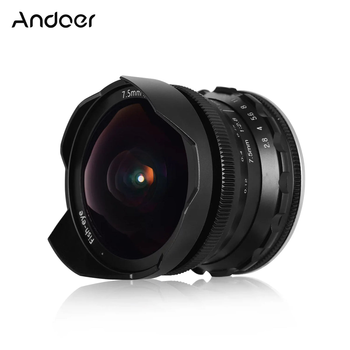 Lens Aperture E-mount 180° Aperture F2.8 Camera A6600 Lens lens,7.5mm Manual Wide Compatible Aps-c F2.8 5100 FrameLens Ainn Fisheye Andoer A6100 A6300 With A6000 Wide Manual Camera E-mount
