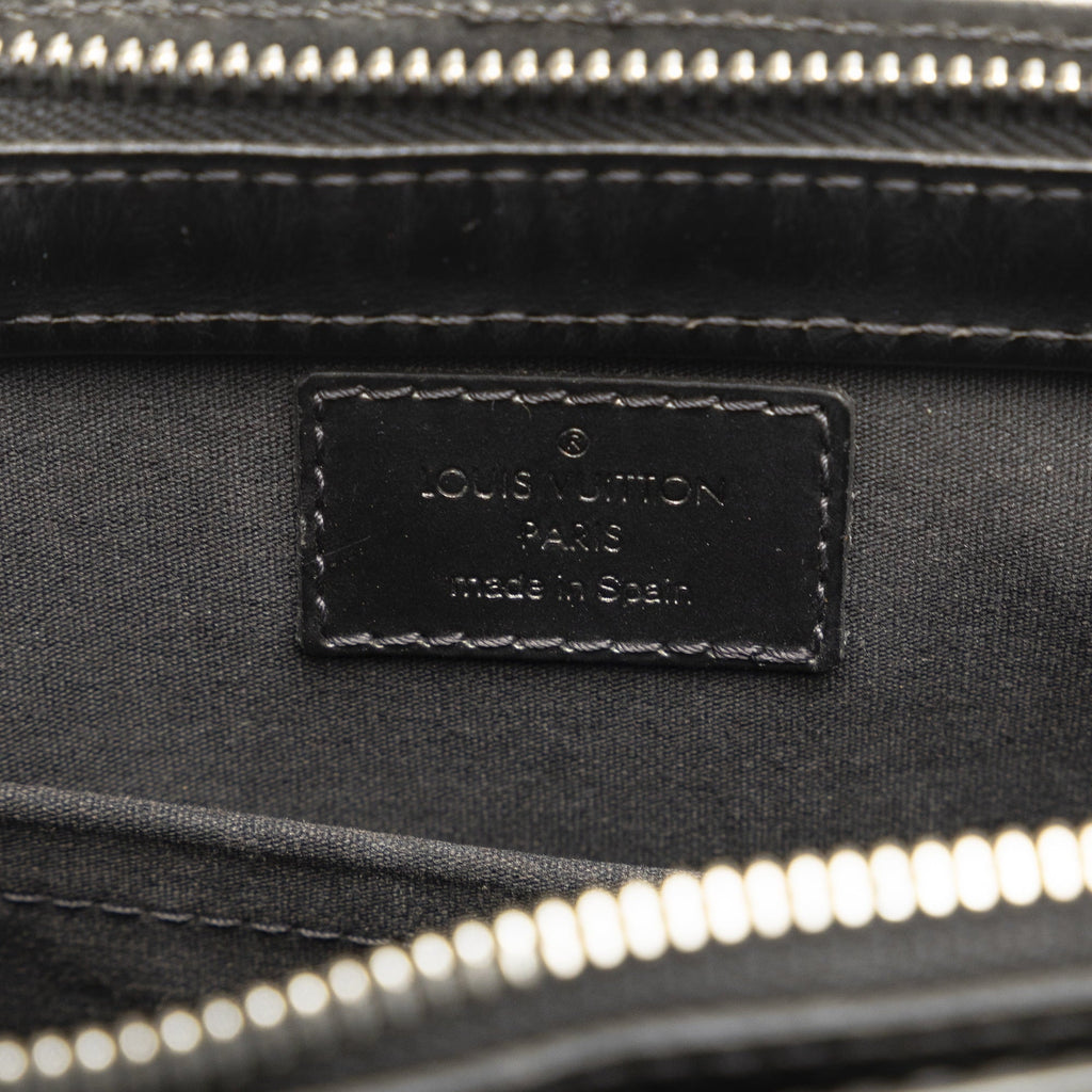 Leather Calf Shoulder (Good) Vuitton Bag Authenticated Monogram Gray Alston Pre-Owned Mat Louis Unisex