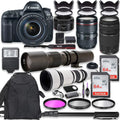 '+ EF 128GB f/1.8, 5D IV Monopod Lens, III Backpack Lens DSLR 500mm USM EOS Canon Memory 650-1300mm Lens 50mm w/ 24-105mm & + Canon + + Mark Bundle Professional Lens Canon + Camera 75-300mm Bundle