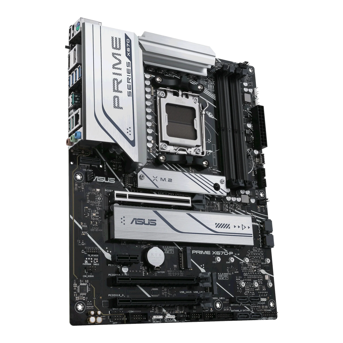USB4 Gen Header, 2x2 Motherboard 3xM.2 7000 3.2 Type-C, and 1718) (LGA 2.5Gb ASUS Slots, AM5 Prime (DDR5, Ethernet) USB Socket Ryzen ATX X670-P