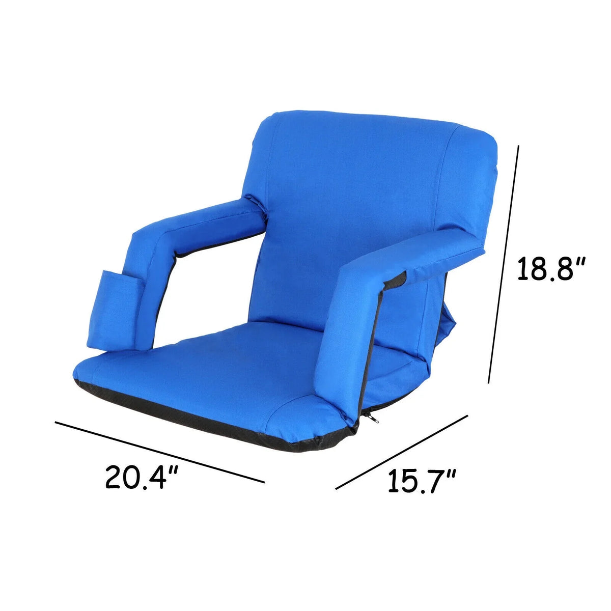 Bleacher, Stadium Padded Blue HomGarden Cushion Seat Portable Chair Folding