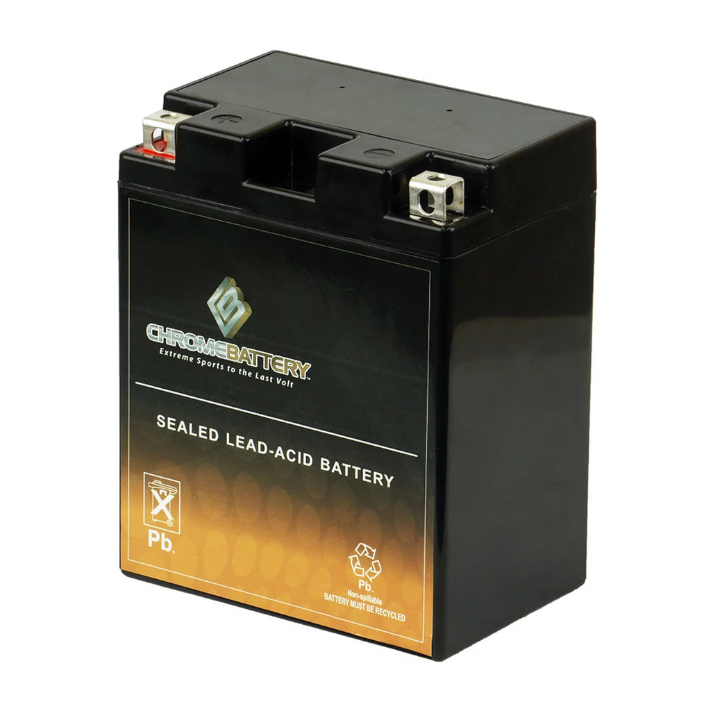 (14AH-BS 4x4 Bayou Atv 300cc Klf300-c Ah, Volt,12 YTX14AH-BS for Kawasaki 210 12 300 1995 Battery Chrome Battery CCA)