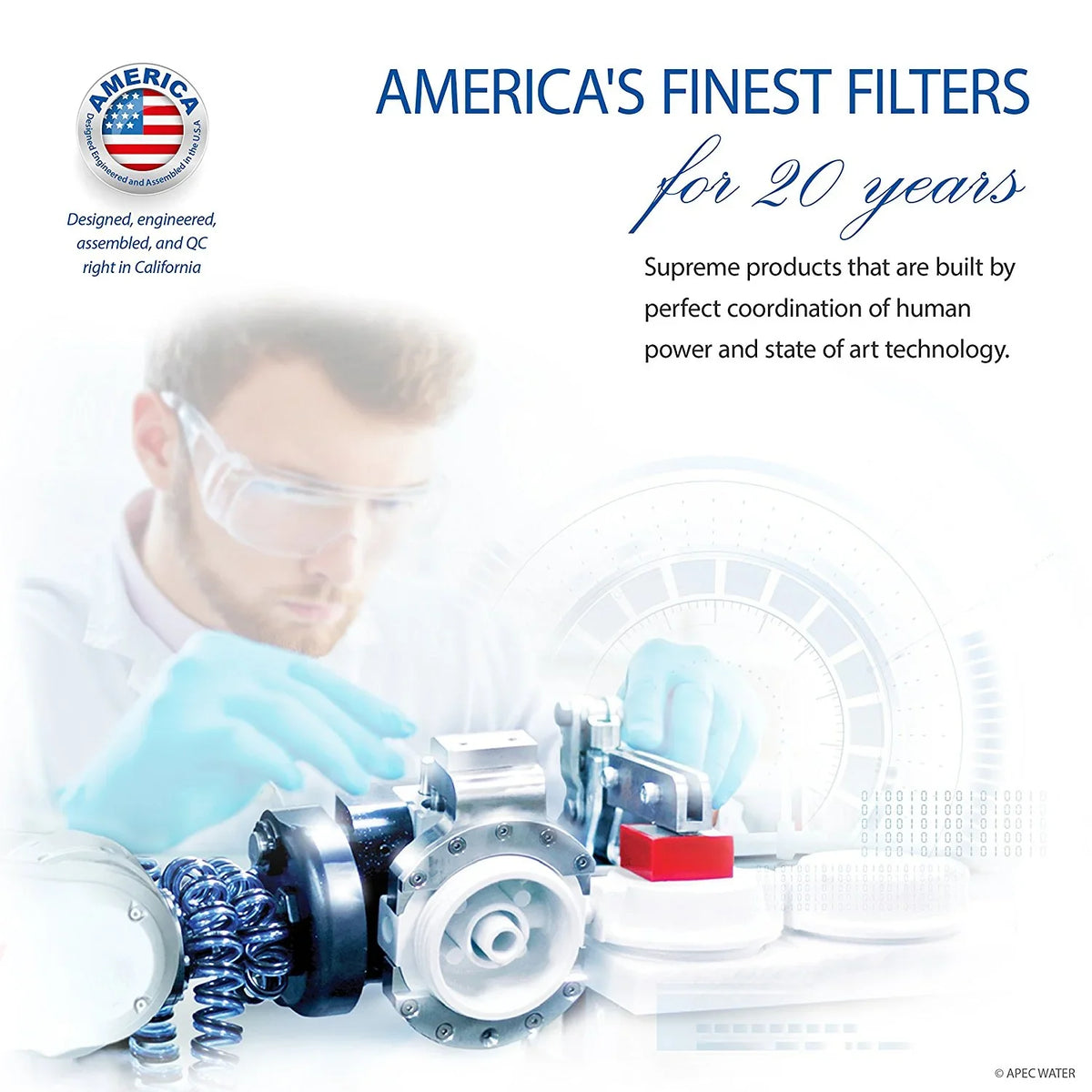 APEC System Counter Stage Capacity Super - Filtration (WFS-1000) 3 Water Under