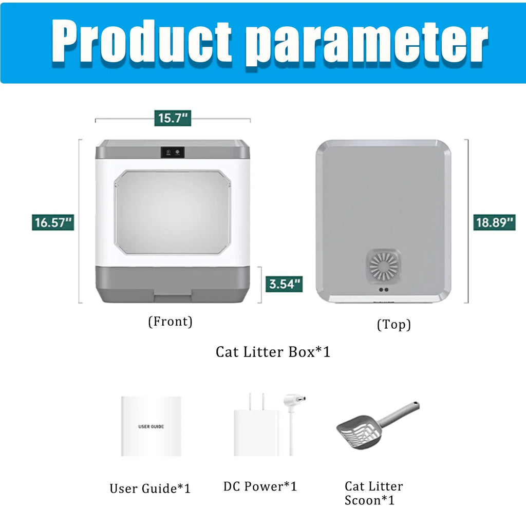 Cat Litter Cat Litter Cat Pan Enclosed Type Easy Litter Large Arcwares Cleaning Drawer Odor Box, And Cat Box Litter Enclosure Pottywith Removal, Scoop. Scoop, Furniture,