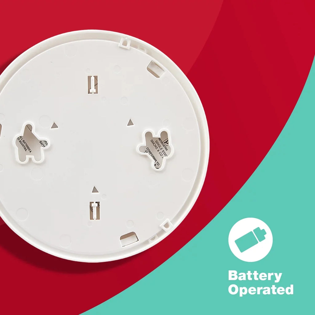 Combination First Smoke Carbon Slim - (1039783) Monoxide Alarm PRC700 & Design Battery-Operated Alert