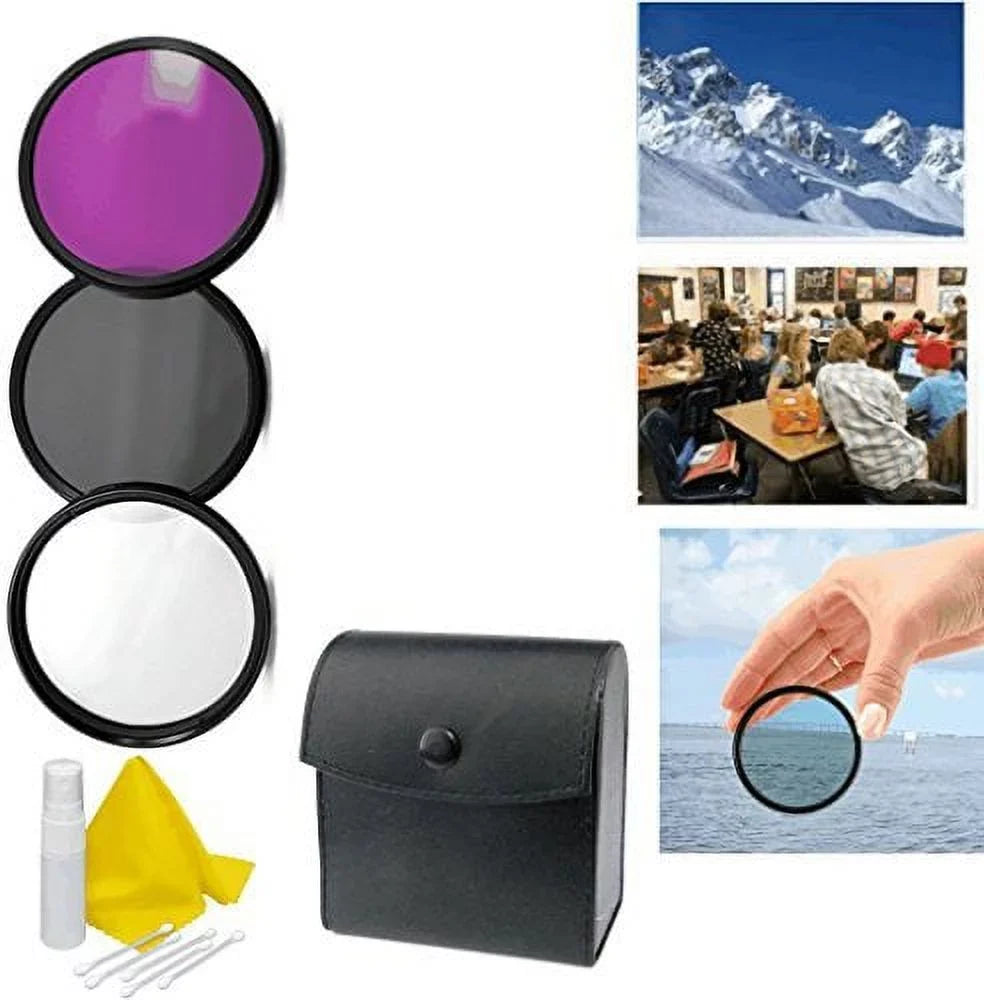 3pc Filter Multiple Coated Kit A6000 Kit 3-Piece Sony + 49mm Appropriate Alpha Cleaning