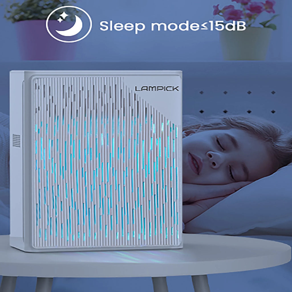 99.97% Sq of Remove with 1076 ft, HEPA Air Air Purifier LAMPICK Smoke Pet to Cleaner Hair Filter, up