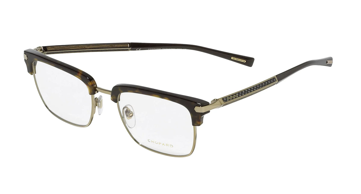 GOLD GRAY CHOPARD FRAME EYEGLASSES MEN VCHC575308FF SHINY