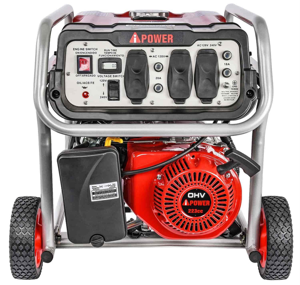 Time Running Hr. Watts 9 Starting 4250 Watts Generator Portable JEGS Run 86065 5000