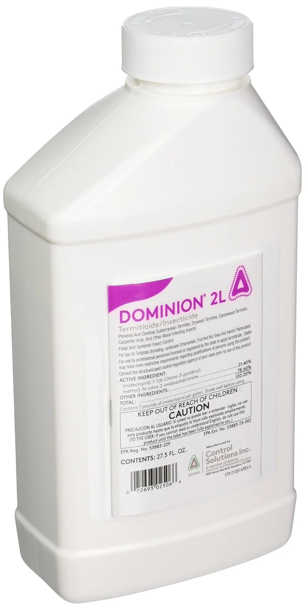 '- Solutions Control Termiticide/Insecticide Fluid Ounce 2L 27.5 Dominion