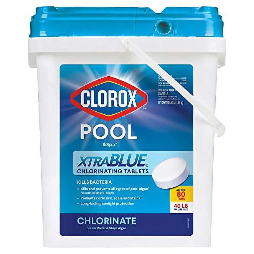 Pound Inch Blue 80 Chlorinating Lasting Xtra Clorox Tablets Tab Spa 40 3 Pool and Long