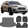 Protector Front Cover Mats Molded Mat Rear 2nd TPE Compatible Protection 3D Carpets Floor Boot Row HR-V, Cargo & 2023-2024 Honda With Pad 1st Weather All Liner Trunk Ikon Black Motorsports Tray