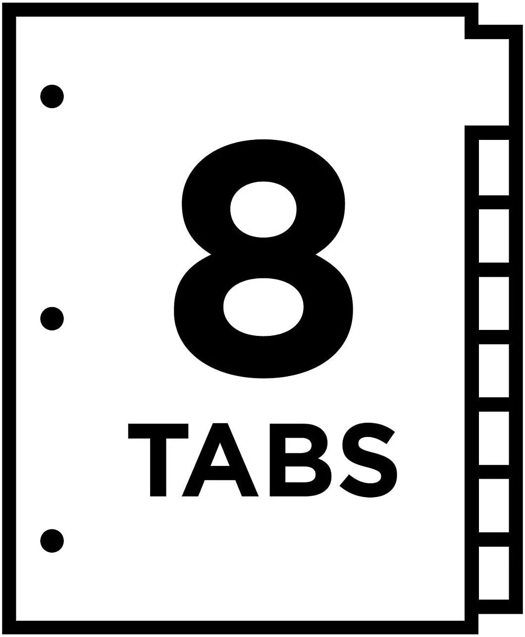 Dividers, Sets Tab Tabs, Pack Big 24 of Avery Multicolor Insertable 11901 Case Plastic 8
