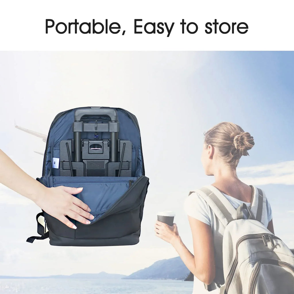 seat Over Base Head for Your for stowable Car Airplane Cart Travel Plate,Foldable, Traveling,Extendable or storable,and Airport-Carseat Under Compartment. Seat Roller