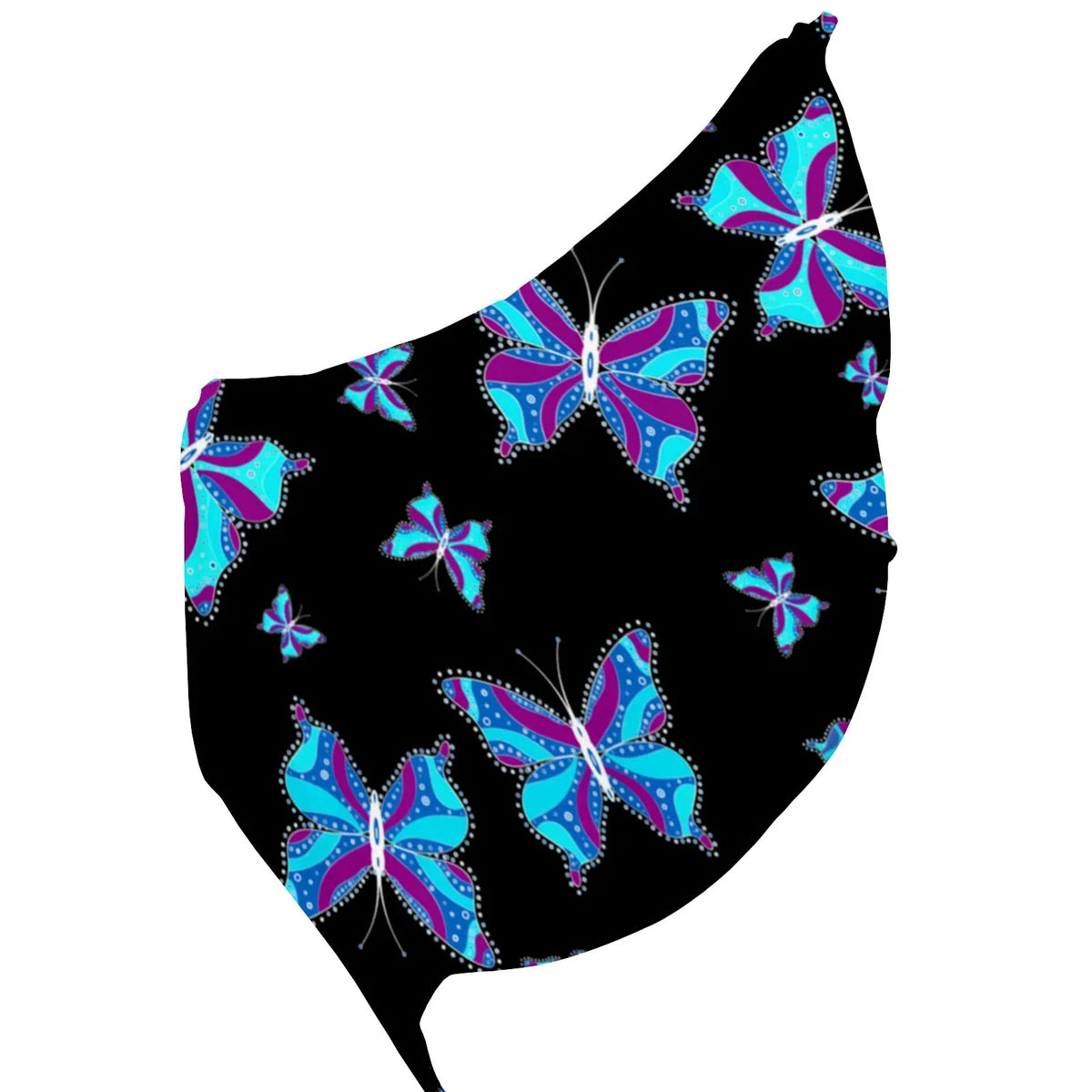FREEAMG Long Different Butterflys Large Gift Oblong Neck Silk Shawls Women Wraps Headscarf Packed Scarf Sunscreen for Wraps Hair