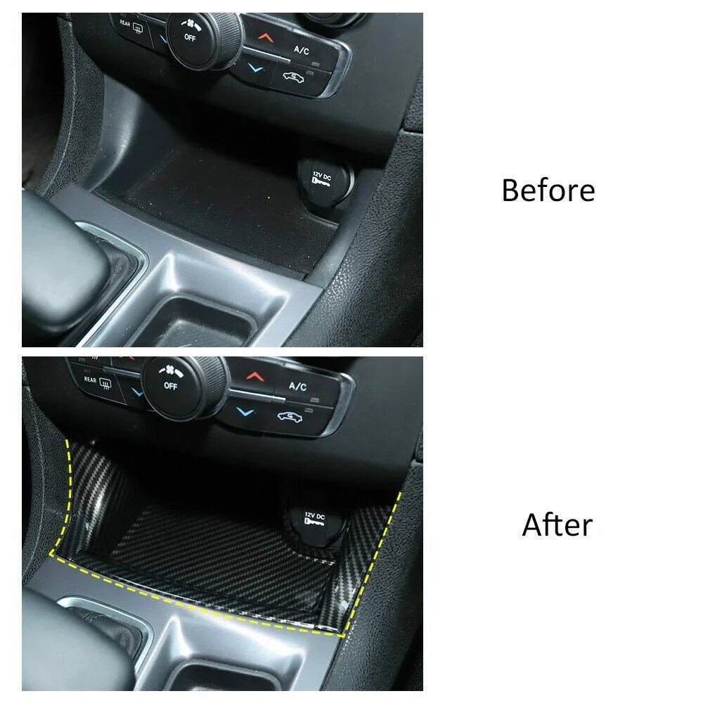 Trim Cover Gear Shift Teledu Consoles Storage 4pc Panel Center