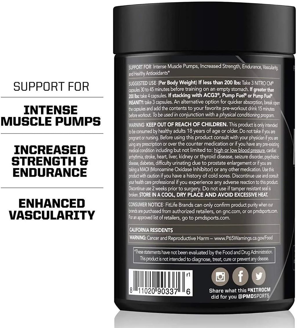 Muscle - Growth - Exercise, Training, Agmatine Boost L Hardcore for Workout cm Pre-Workout Pre Capsules) Oxide Nitro and - - Supplement PMD with Endurance Sports with Nitric (90 Bodybuilding Arginine