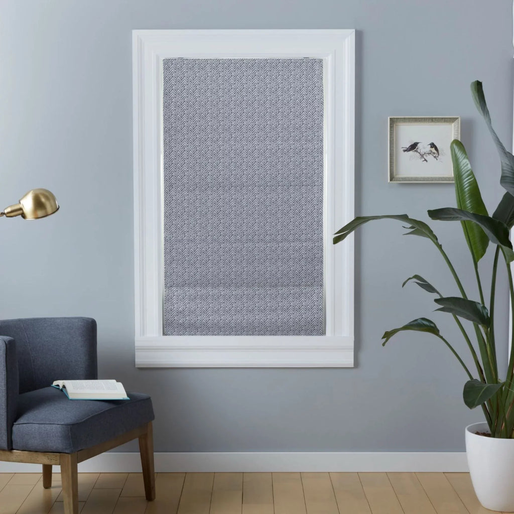 Total Exclusive 34"x64", Dark Grey Blackout Roman Esme Home Shade,