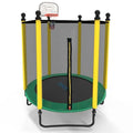 Green SereneLife with Trampoline, Trampoline Enclosure Rectangle 10FT Jump Outdoor 5FT Net