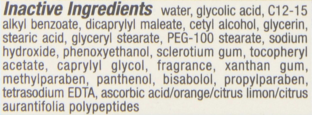 Vitamin Skin Lotion Glycolic Anti - Cream & 15 B5, Sunscreen C, Alpha Hydroxy Moisturizer 2.5 Acid Healthy Vitamin Acid, Glycerin, With With Wrinkle Hydroxy, Neutrogena & E Vitamin Alpha Spf Face
