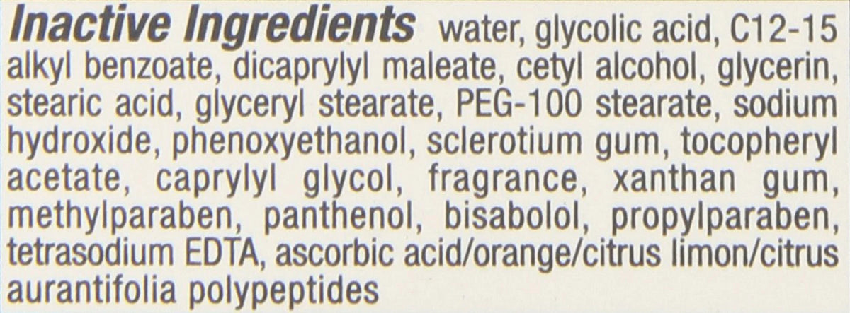 Vitamin Skin Lotion Glycolic Anti - Cream & 15 B5, Sunscreen C, Alpha Hydroxy Moisturizer 2.5 Acid Healthy Vitamin Acid, Glycerin, With With Wrinkle Hydroxy, Neutrogena & E Vitamin Alpha Spf Face