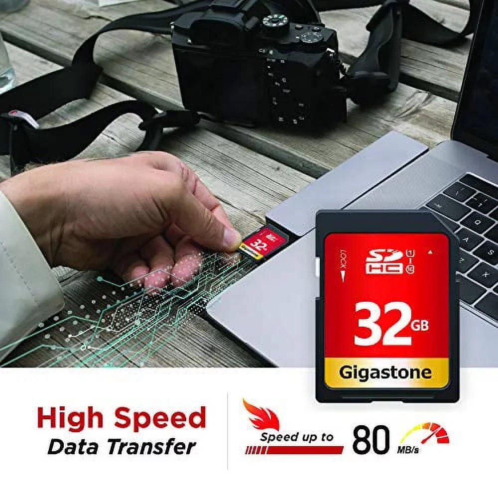 pack Card, Up Class (5x32GB) 80MB/s SDHC U1 32GB to Memory Gigastone 5 UHS-I 10 Card