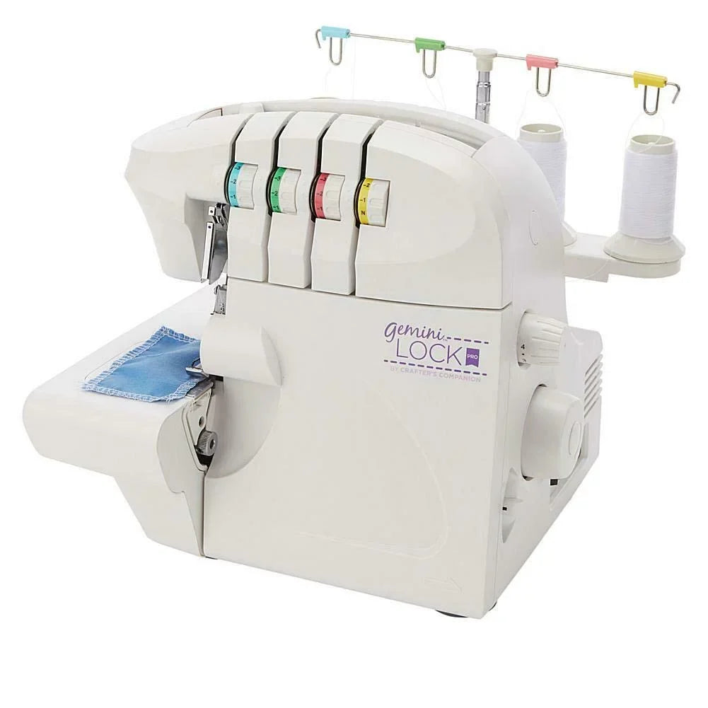 machine(White)- 14CG754 Lock sewing Serger Companion Refurbished Crafter's Gemini Pro