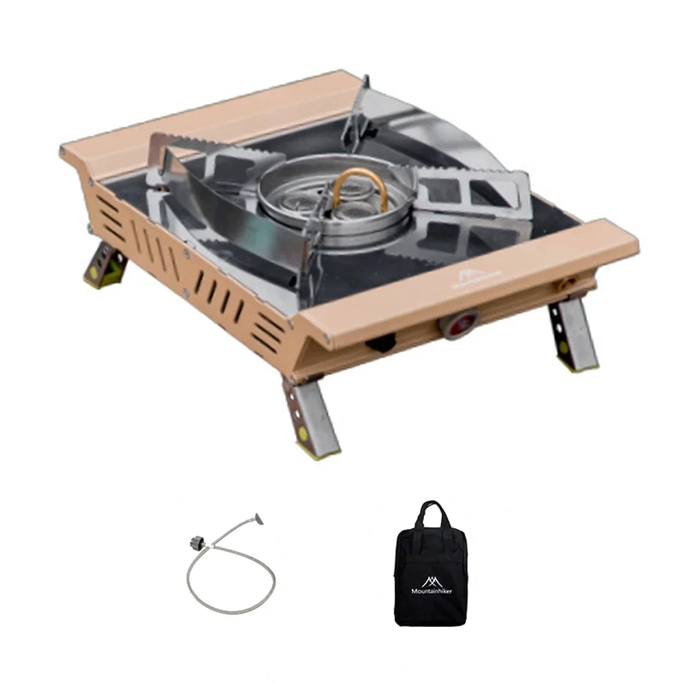 Storage Cooking, Portable Outdoor and Hiking Camping Walmeck for Stove 3-Core and with High Connecting Adjustable - Furnace, Hose Designed Picnic Bag Gases Valve Camping,