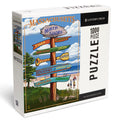 Jigsaw Massachusetts, North Press Piece Shore, Sign Lantern 1000 Puzzle, Destinations