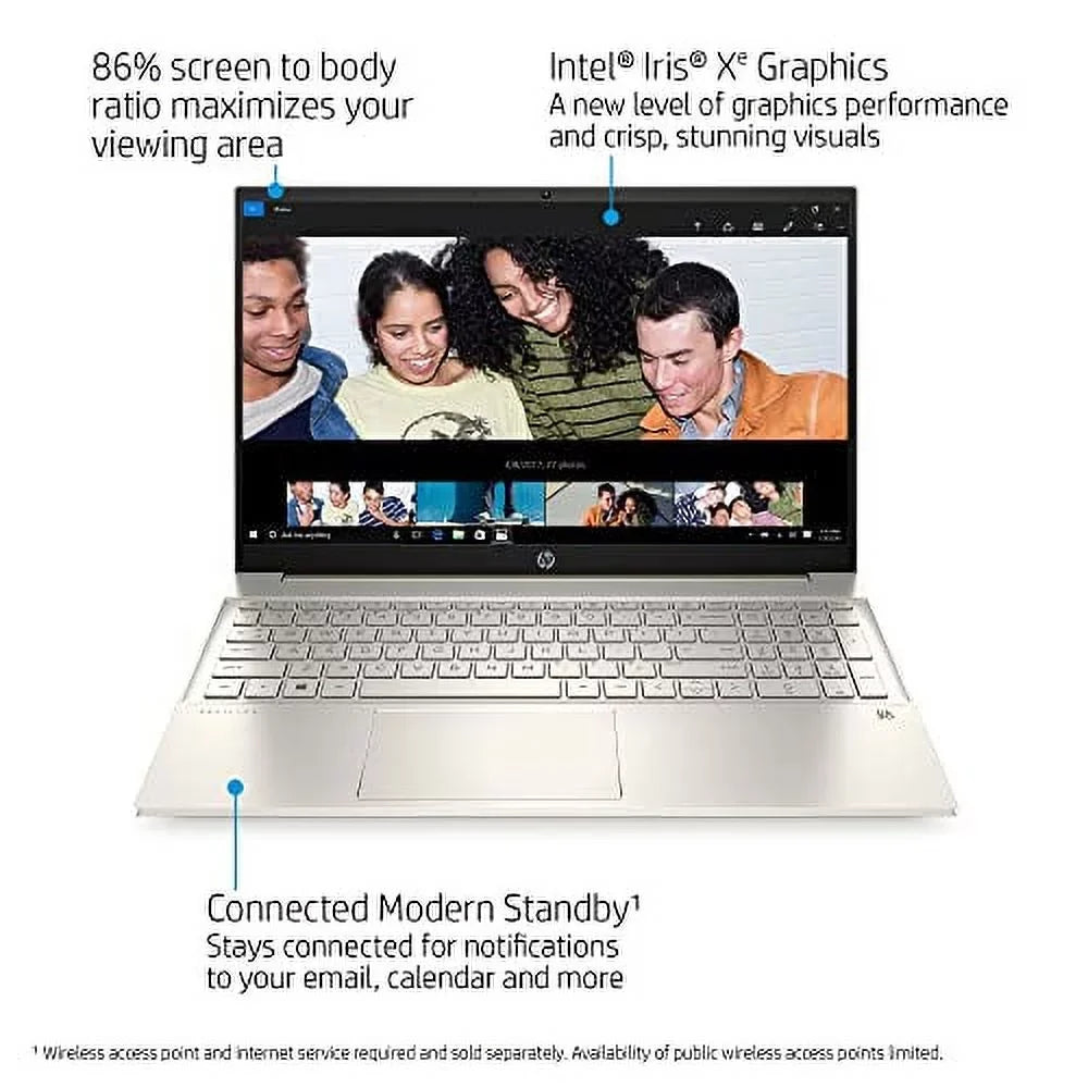 Pavilion FHD i7-1165G7 Intel DDR4 USB-C 32GB HP w/ Graphics 10 Backlit Gen WiFi-6 Keyboard Core Xe SSD NVMe Bluetooth HDMI Home Iris RATZK 16GB Laptop USB 2022 15.6" Windows 512GB Touchscreen 11th