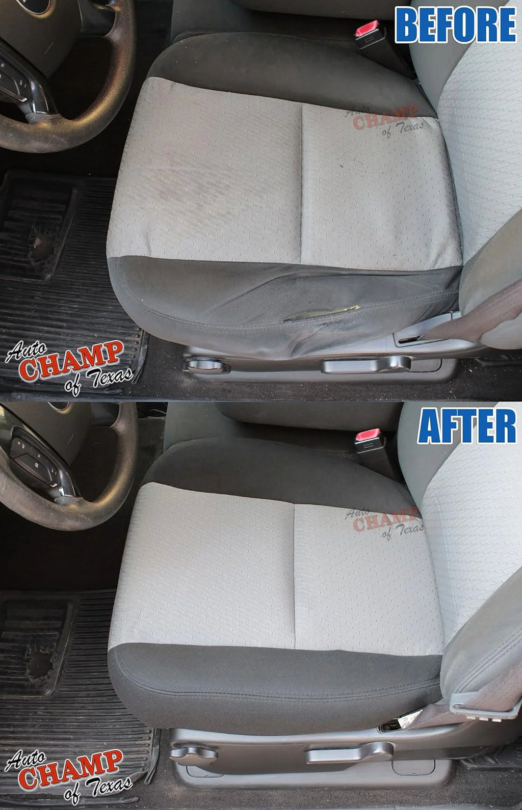 Auto Yukon XL - 2009-2014 Bottom Of SLE 1500 with GMC Seat Cloth 2500 -Driver Side Compatible Cover Champ Gray Texas: