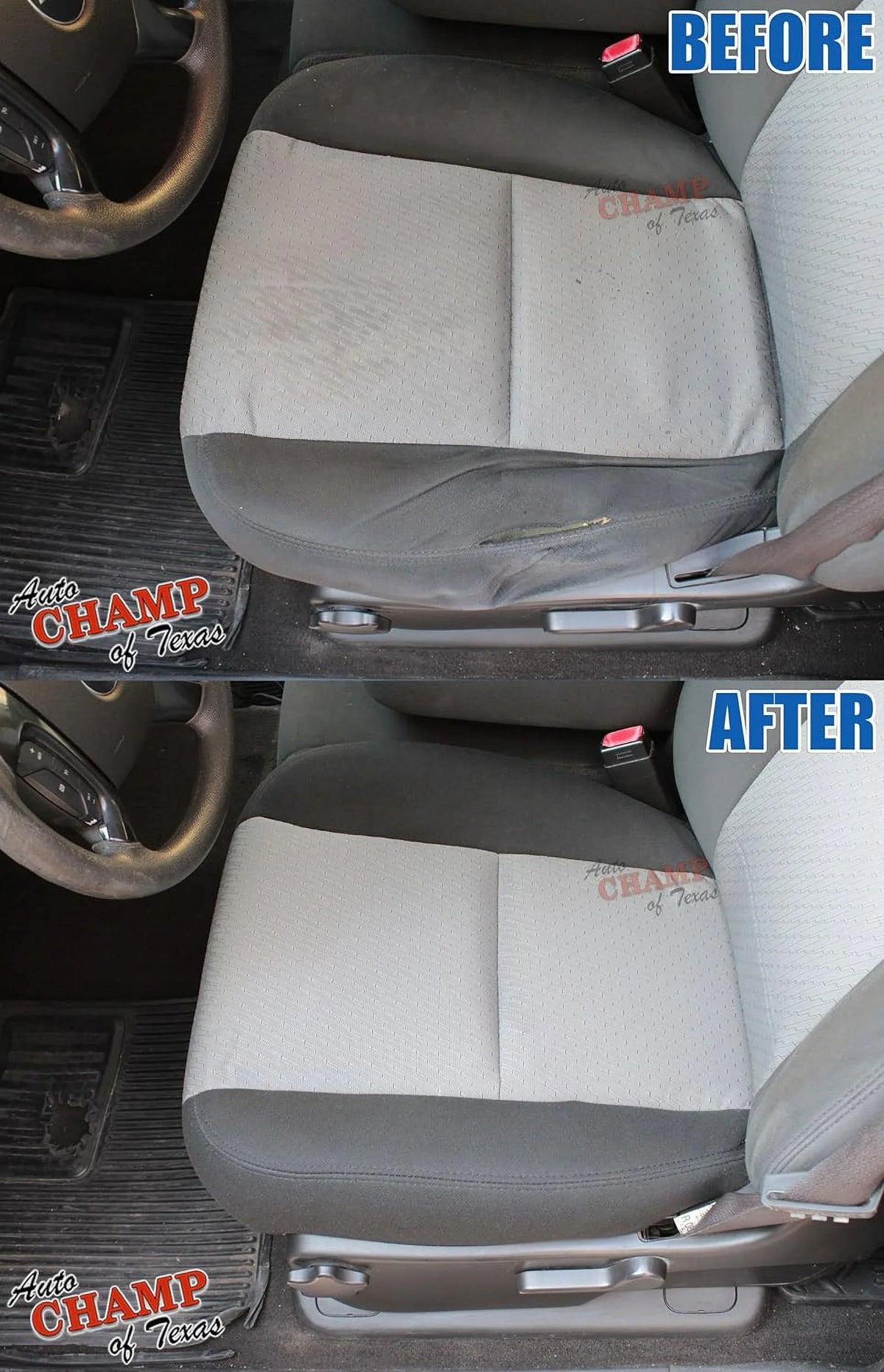 Auto Yukon XL - 2009-2014 Bottom Of SLE 1500 with GMC Seat Cloth 2500 -Driver Side Compatible Cover Champ Gray Texas: