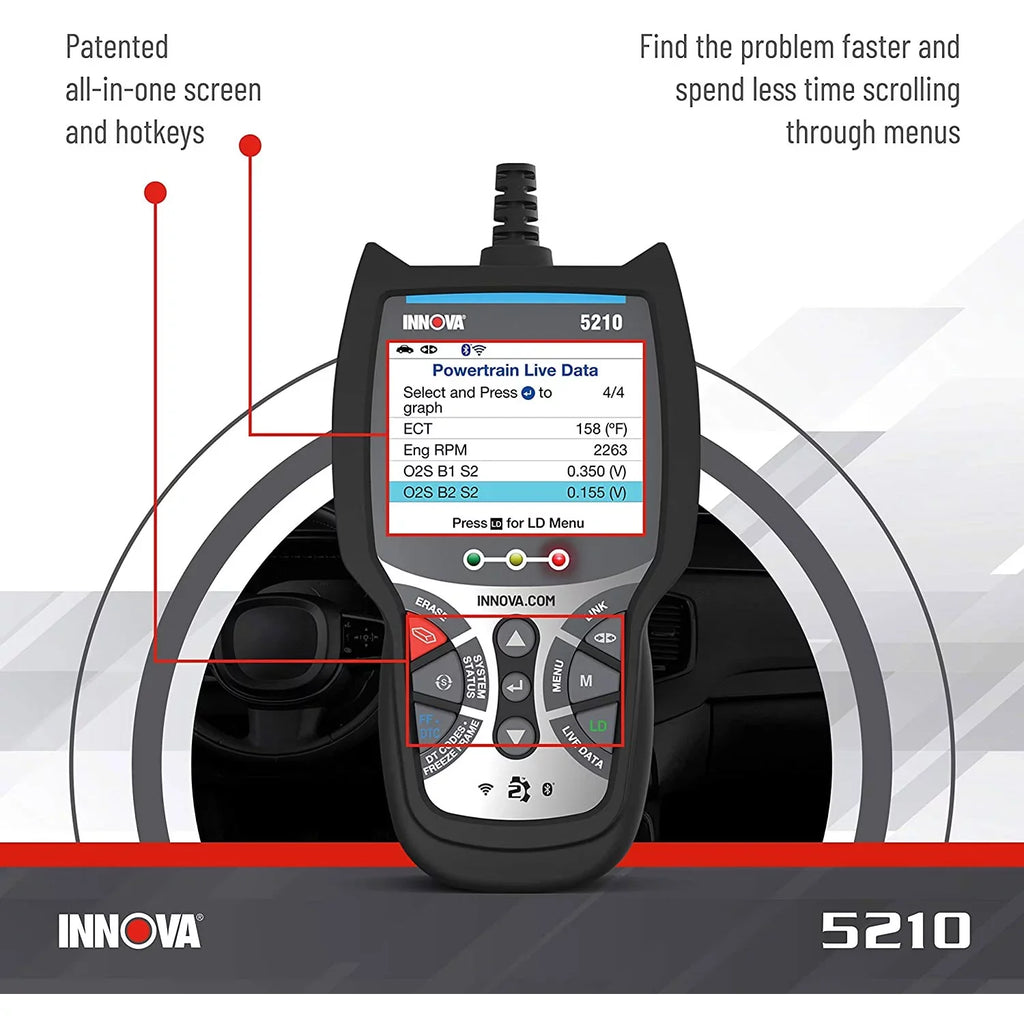Diagnostic CarScan 5210 Advisor Reader Automotive Tool Code INNOVA Bluetooth