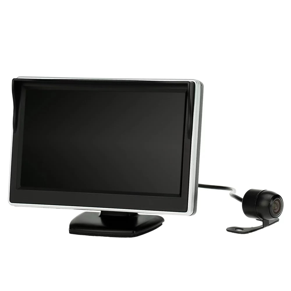 Camera, Ideal Parking Clear and Inch 5 Monitor Installation, Rear Image, Tomshoo Backup LCD for TFT System View Easy Display Reverse Cars Trucks Car +