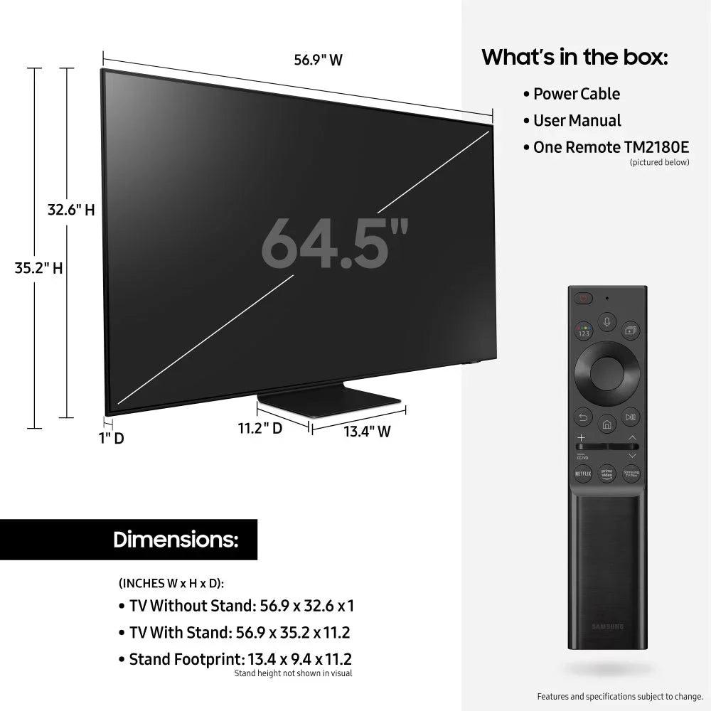 Smart Coverage HDR an Protect 2 QLED QN65QN9DAAFXZA Year by TV Additional with Epic Neo (2021) Samsung 65” 4K