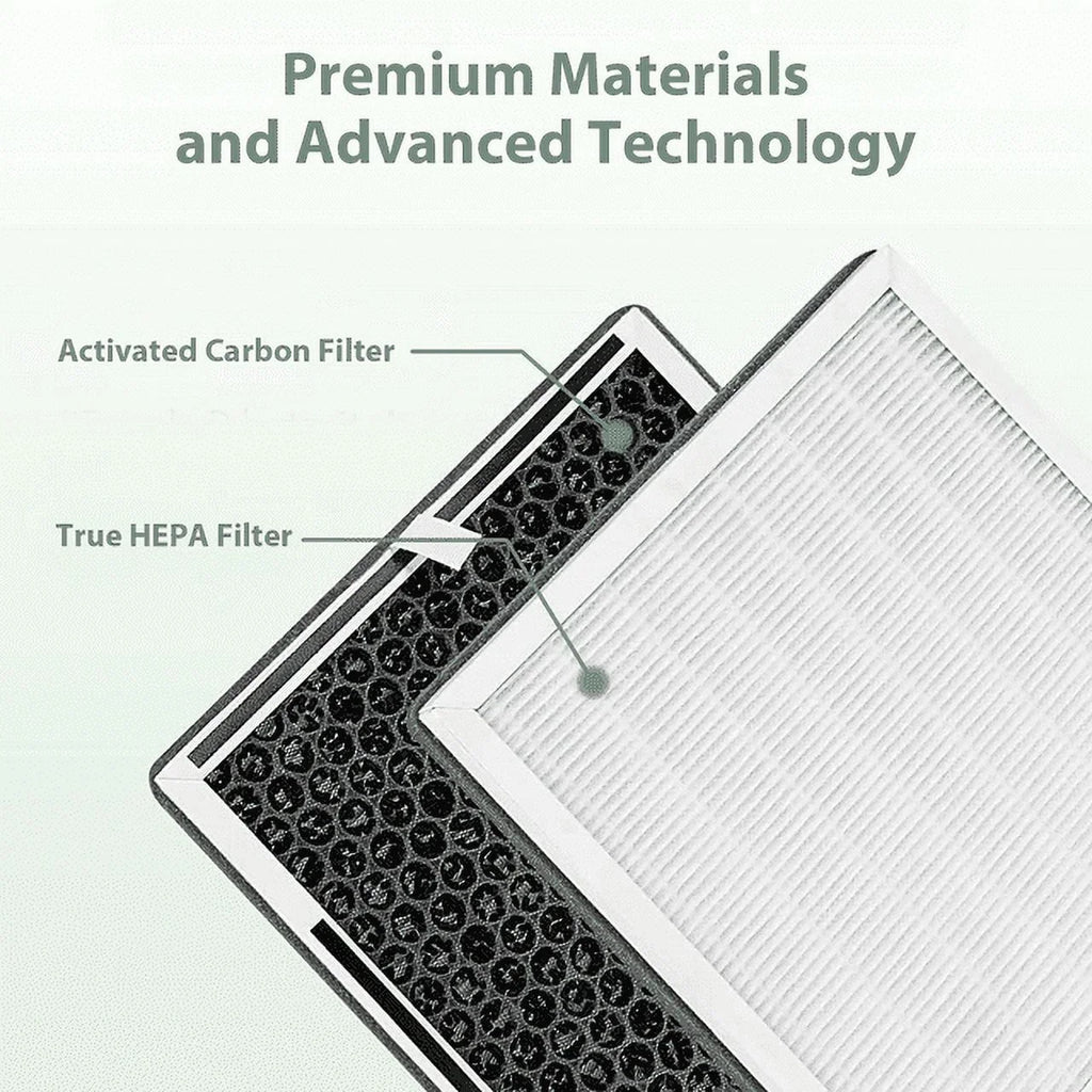 & Replace HEPA 2 for Prefilters, Enrichment PEAIRFIL 2 Pure H13 Purifier, HEPA Filter Activated Carbon 3-in-1 Replacement 2 PureZone True Filter Pack Air