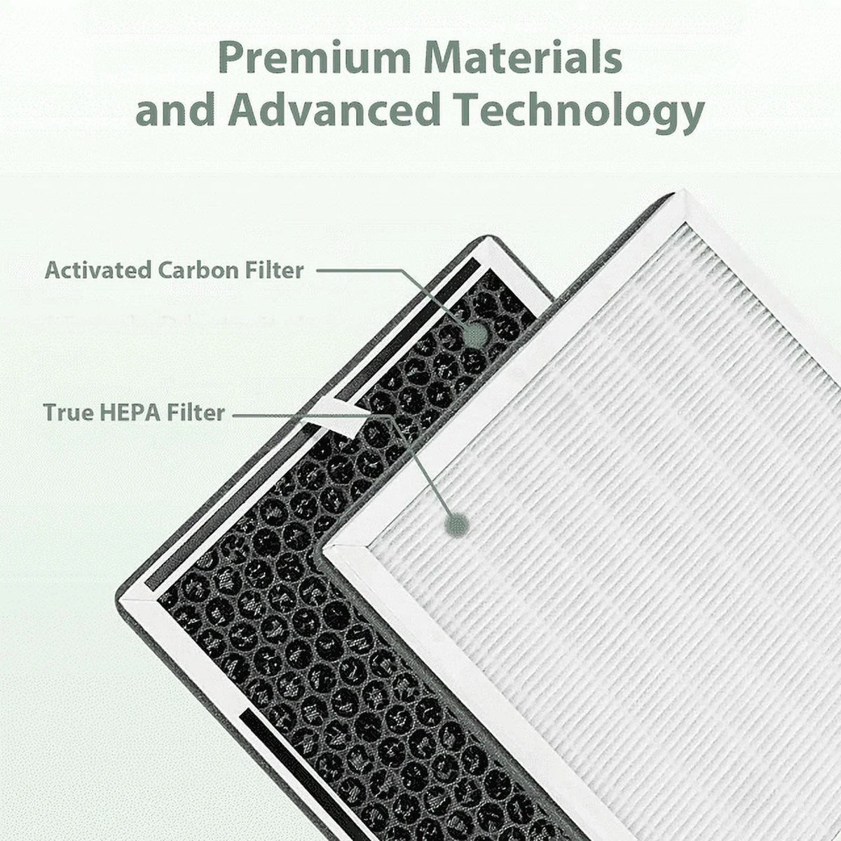 & Replace HEPA 2 for Prefilters, Enrichment PEAIRFIL 2 Pure H13 Purifier, HEPA Filter Activated Carbon 3-in-1 Replacement 2 PureZone True Filter Pack Air