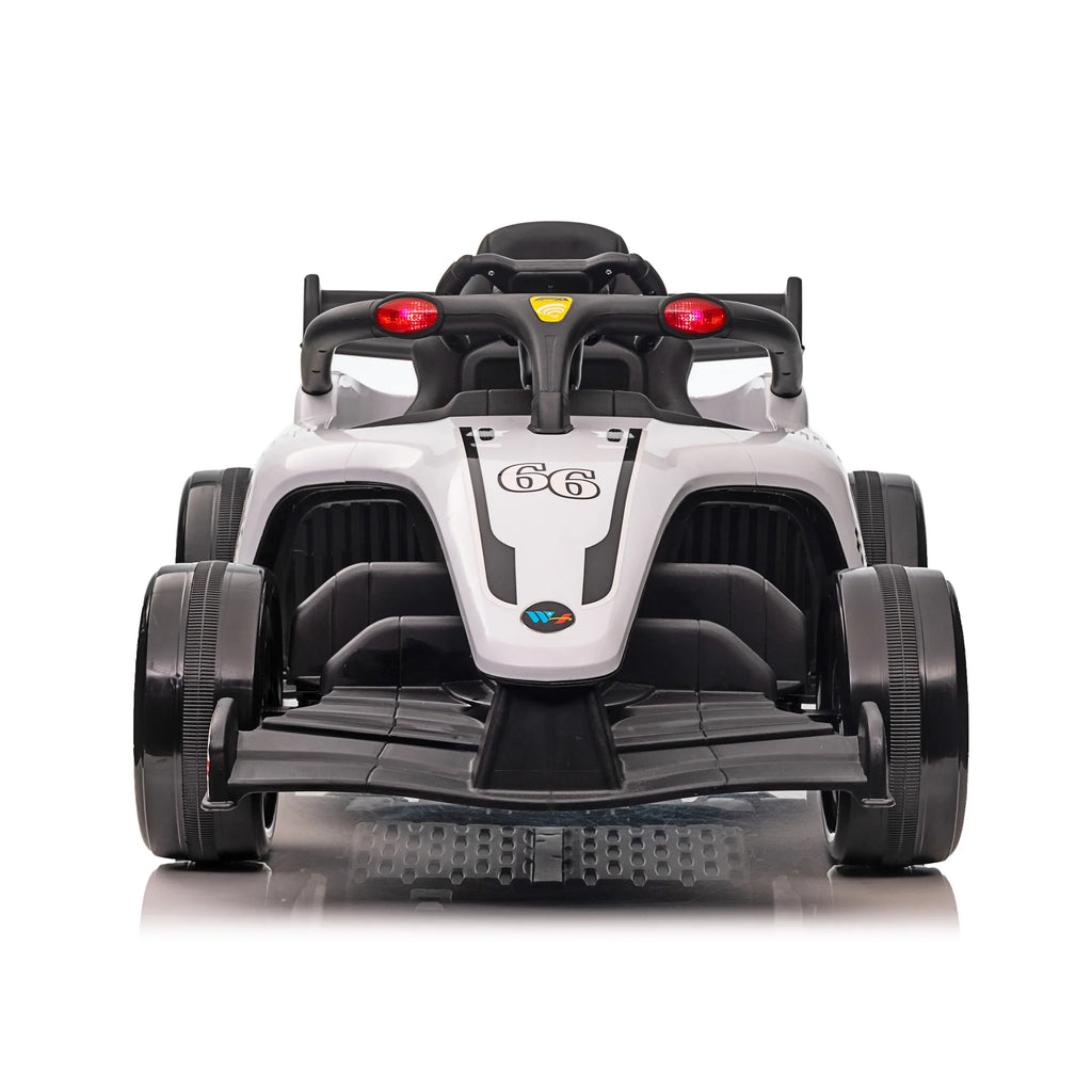 and Ride Operated up on Wheels White 3 W/Remote Battery Blazin' F1 12V Years