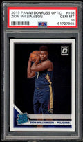 Donruss PSA Panini 10 Card Rookie Optic #158 2019-20 Williamson Zion