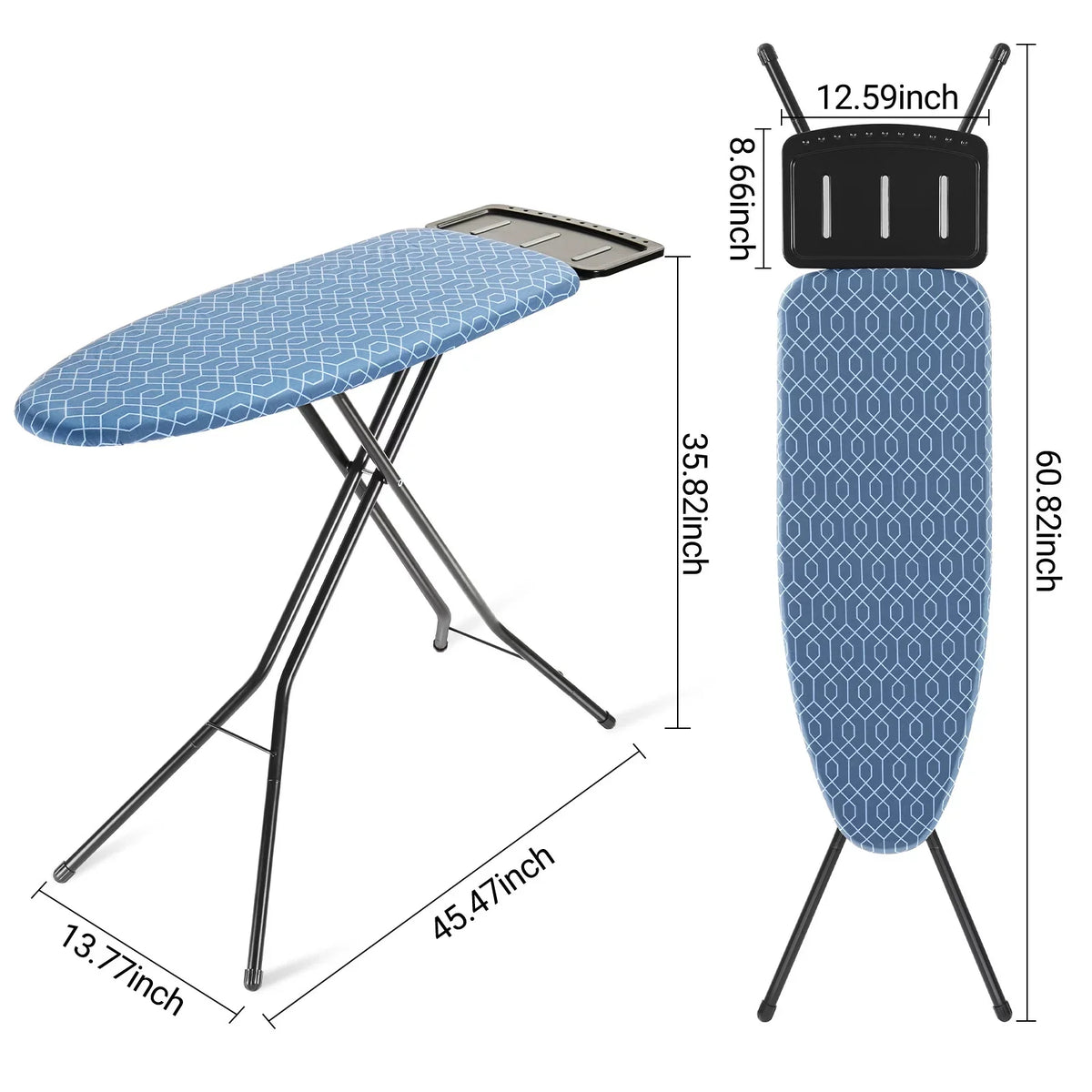Rest, Ironing Iron Kingrack Stand Adjustable Board,Iron Height,36"x13" Levels 7 with