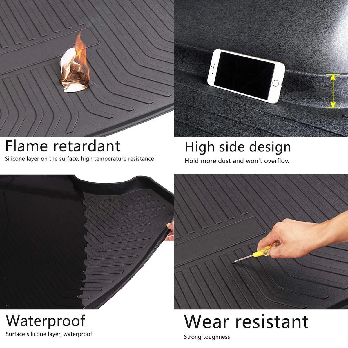 Waterproof Mats Liner for Highlander Trunk Custom 2020-2023 Mat Cargo Toyota