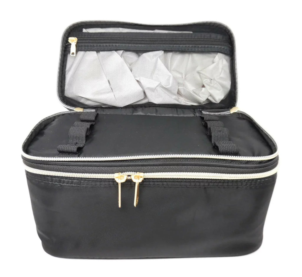 Bag Train Zip Double Makeup Sonia - Kashuk Case Black Black