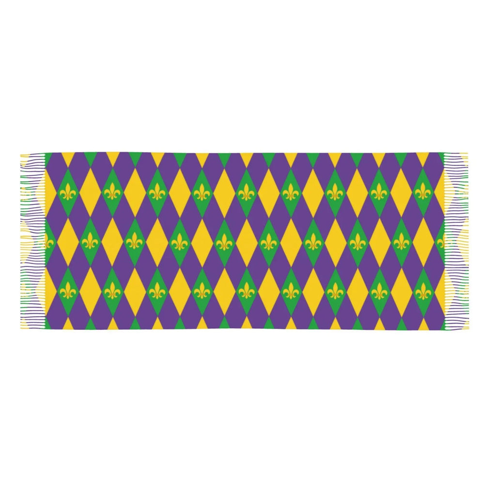 Mardi Large Print Wrap For Soft Gifts- Elegant Scarves Art Bingfone Winter Warm Women Gras Feel Cashmere Scarf Shawl