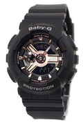 Casio Resin Watch Black Women's BA110RG-1A 43.4mm Baby-G