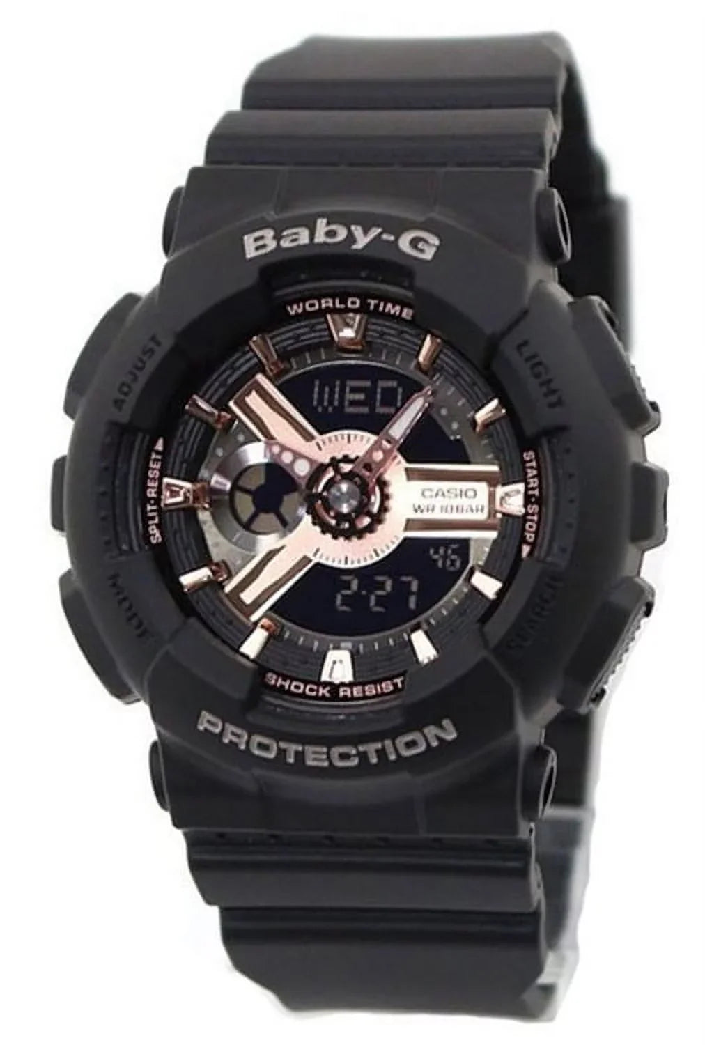 Casio Resin Watch Black Women's BA110RG-1A 43.4mm Baby-G